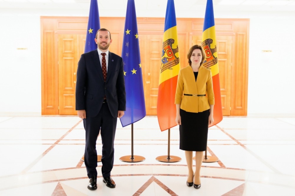 Maia Sandu, discuții cu Comisarul european pentru mediu, oceane și pescuit, Virginijus Sinkevičius